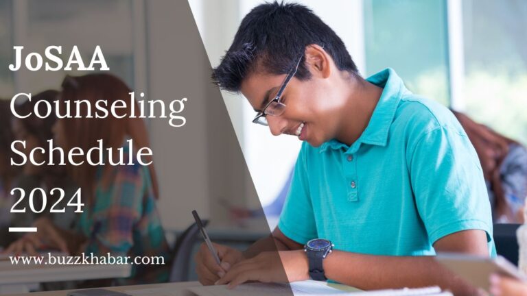 JoSAA counseling schedule 2024