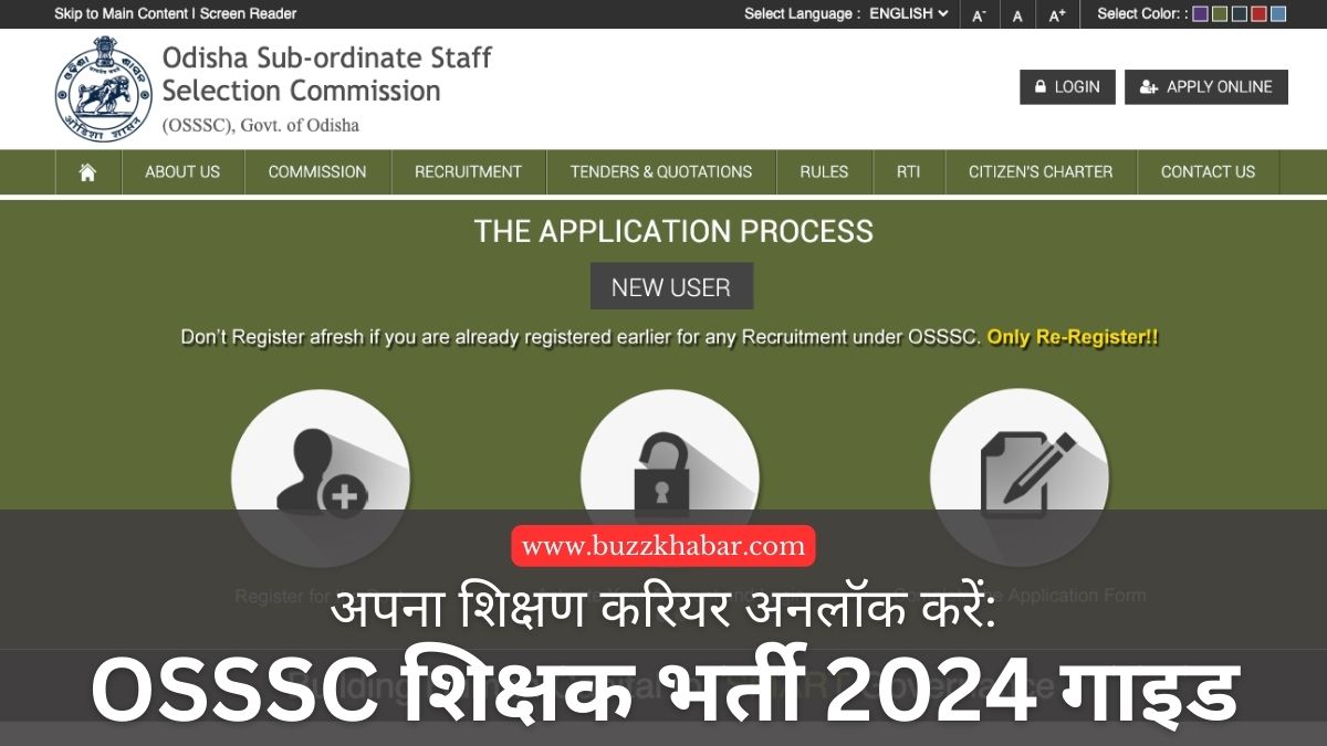 OSSSC Teacher Recruitment 2024