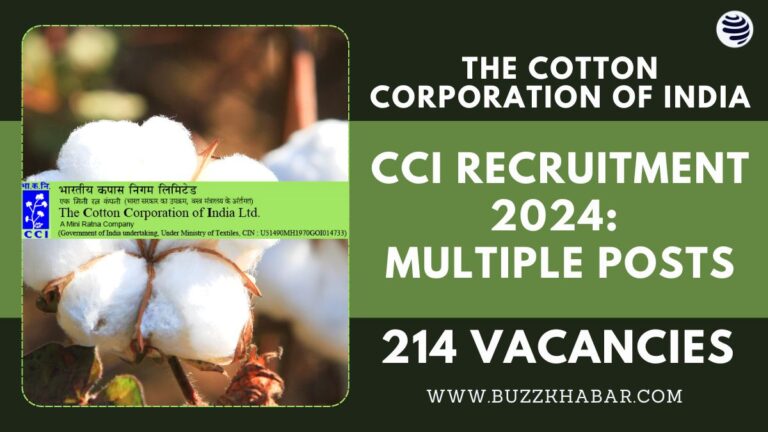 CCI Recruitment 2024
