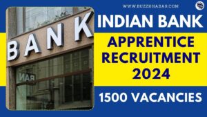 Indian Bank Apprentice Recruitment 2024
