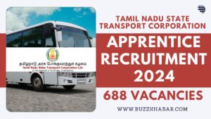 TNSTC Apprentice Recruitment 2024